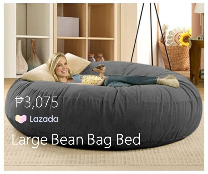 giant fluffy bean bag bed