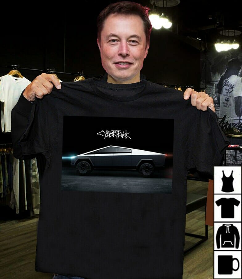 elon musk wearing anime shirt