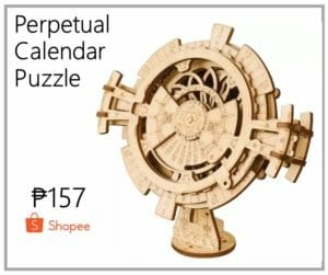 calendrier perpétuel en bois pour cadeaux d'ingénieur
